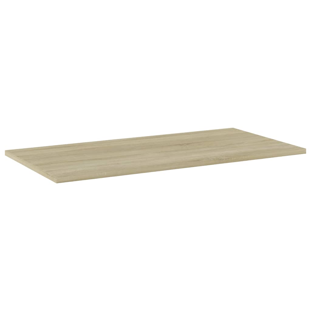 boghylder 4 stk. 80x40x1,5 cm konstrueret træ sonoma-eg