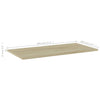 boghylder 4 stk. 80x40x1,5 cm konstrueret træ sonoma-eg