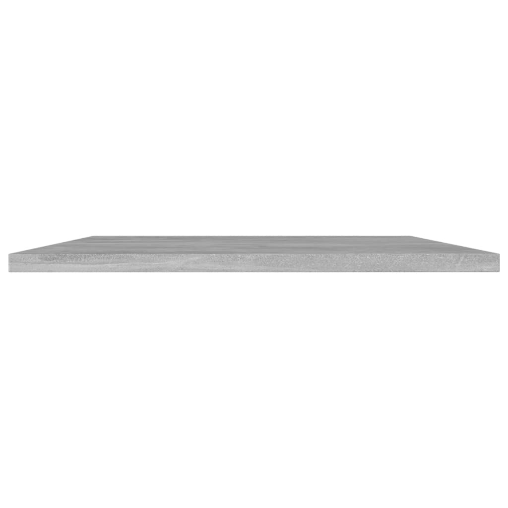 boghylder 4 stk. 80x40x1,5 cm konstrueret træ betongrå