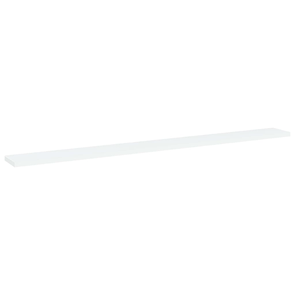 boghylder 4 stk. 100x10x1,5 cm konstrueret træ hvid