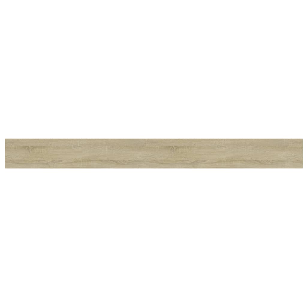 boghylder 4 stk. 100x10x1,5 cm konstrueret træ sonoma-eg