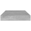 boghylder 4 stk. 100x10x1,5 cm konstrueret træ betongrå