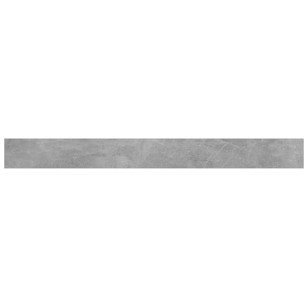 boghylder 4 stk. 100x10x1,5 cm konstrueret træ betongrå
