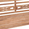 Batavia-bænk 120 cm massivt teaktræ hvidtet finish