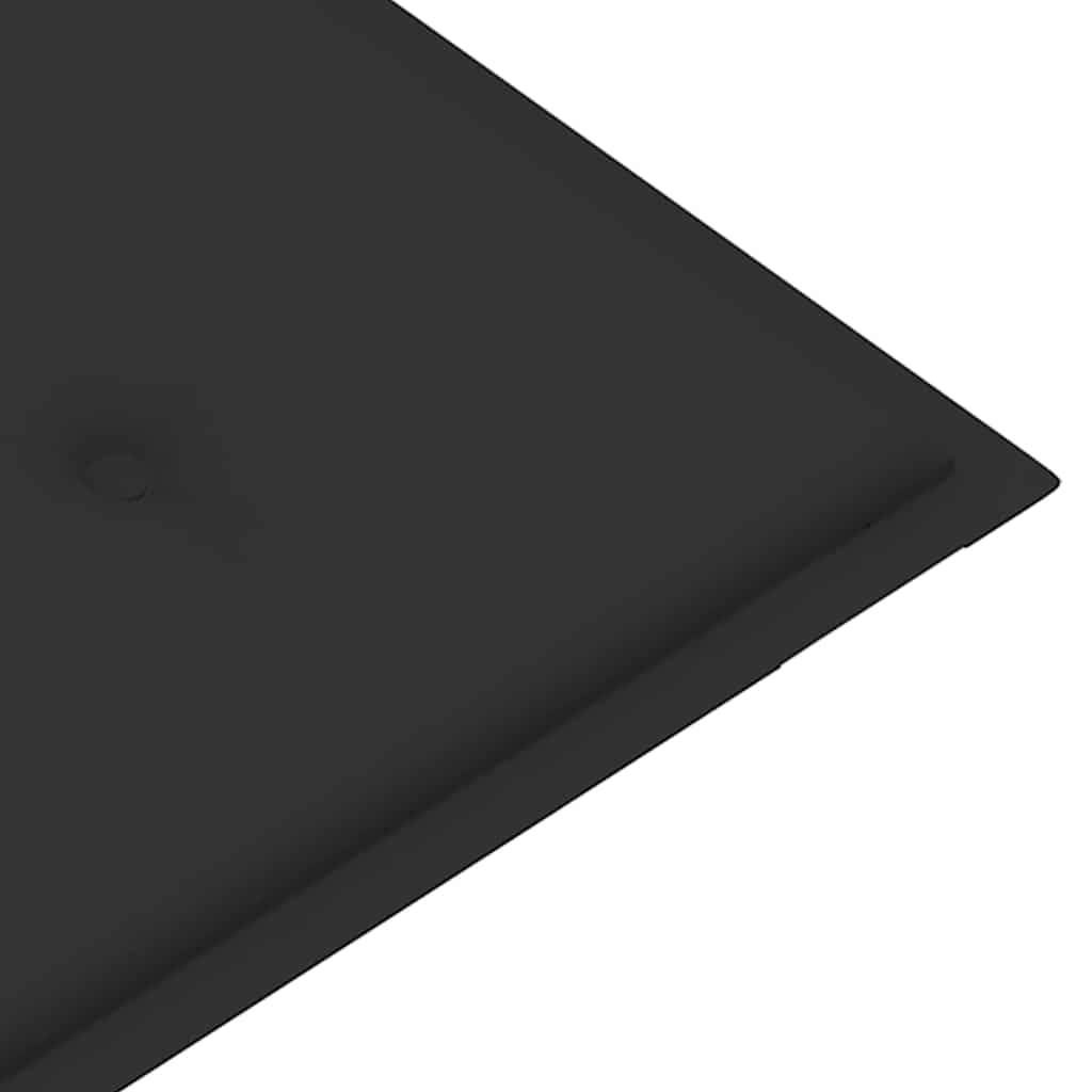 foldbar havebænk med hynde 118 cm bambus