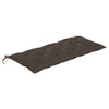 foldbar havebænk med hynde 118 cm bambus