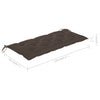 foldbar havebænk med hynde 118 cm bambus