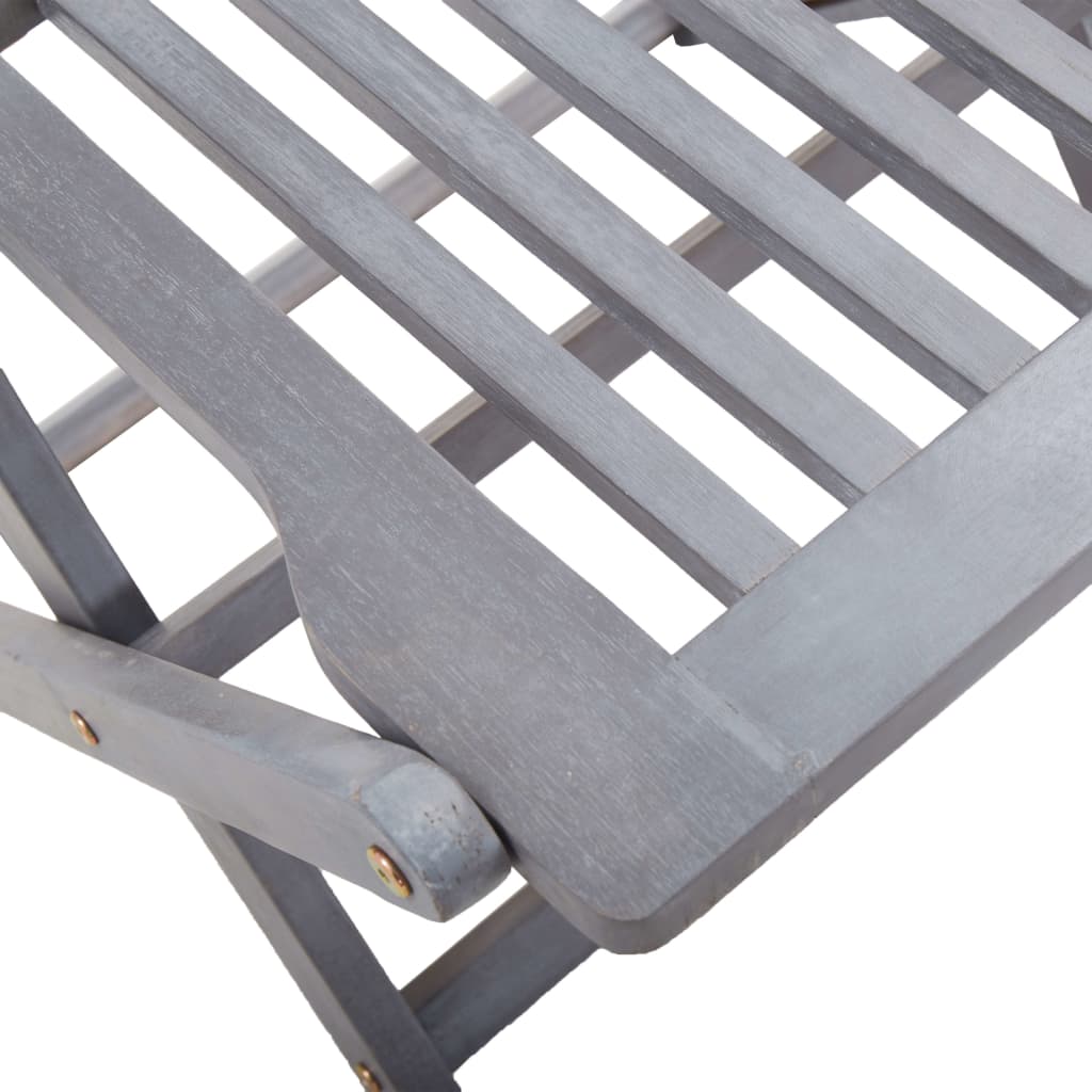 foldbare havestole 2 stk. med hynder massivt akacietræ