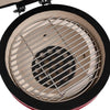 2-i-1 Kamado-røgegrill 56 cm keramisk rød