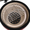 2-i-1 Kamado-røgegrill 56 cm keramisk rød