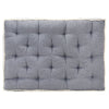 hynde til pallesofa 120x80x10 cm blå