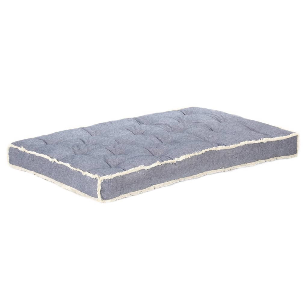 hynde til pallesofa 120x80x10 cm blå