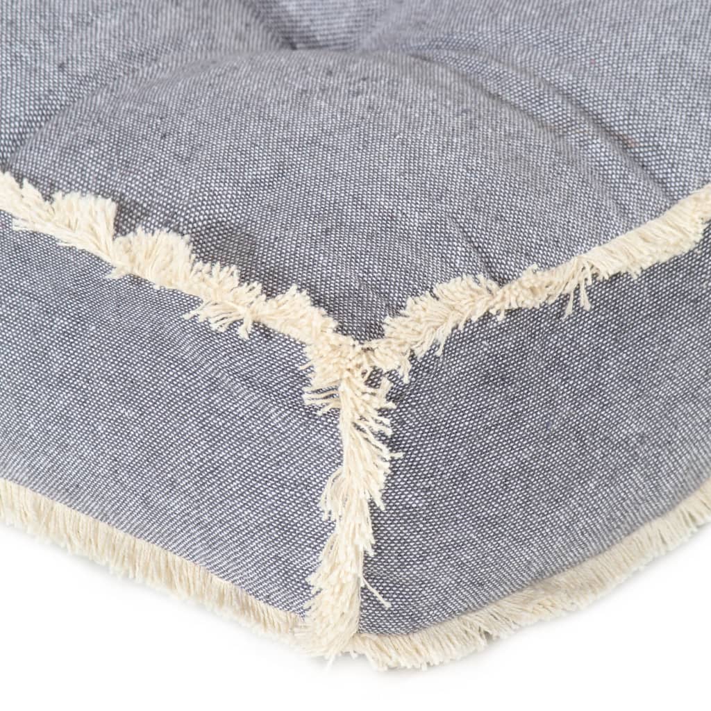 hynde til pallesofa 120x80x10 cm blå