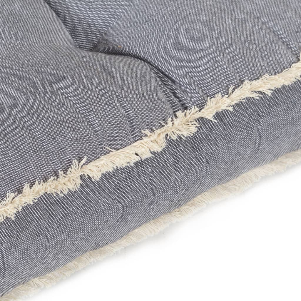 hynde til pallesofa 120x80x10 cm blå