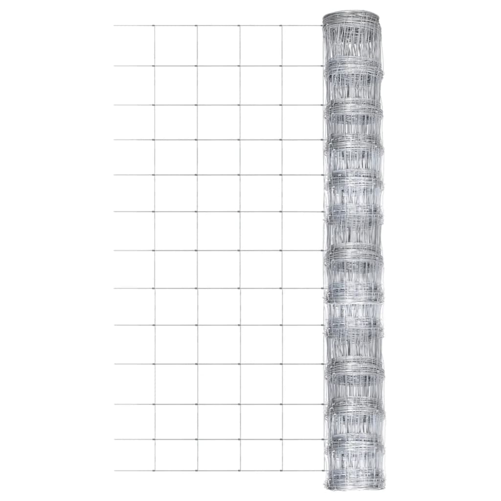 havehegn 50x1,25 m galvaniseret stål sølvfarvet