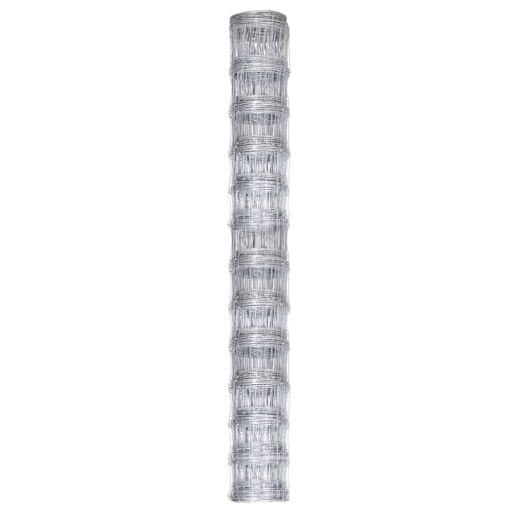 havehegn 50x1,25 m galvaniseret stål sølvfarvet