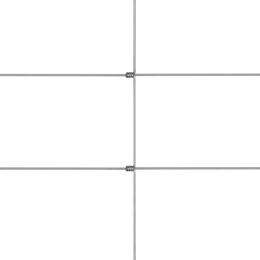 havehegn 50x1,25 m galvaniseret stål sølvfarvet