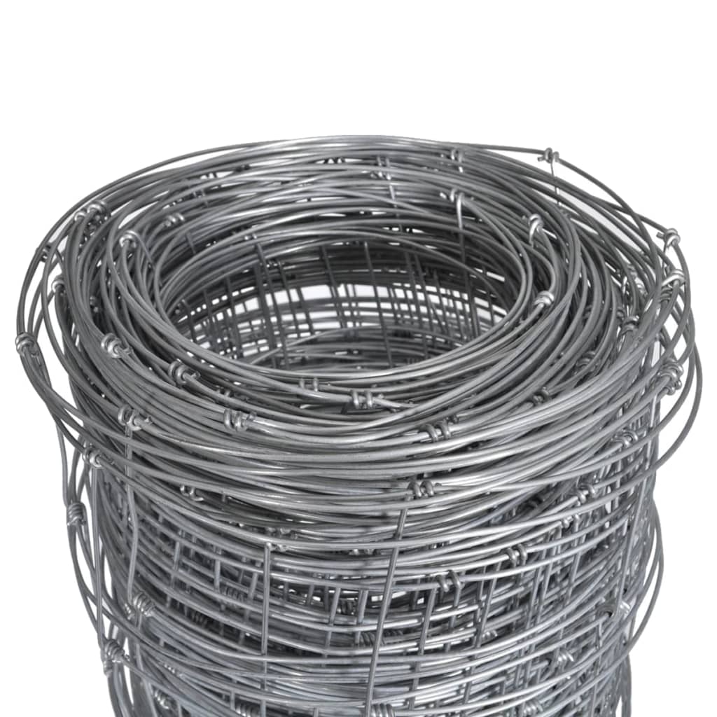 havehegn 50x1,25 m galvaniseret stål sølvfarvet