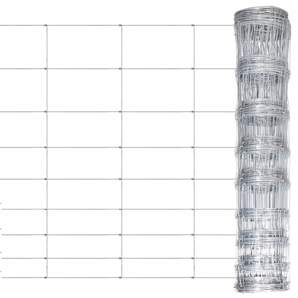 havehegn 50x1,2 m galvaniseret stål sølvfarvet
