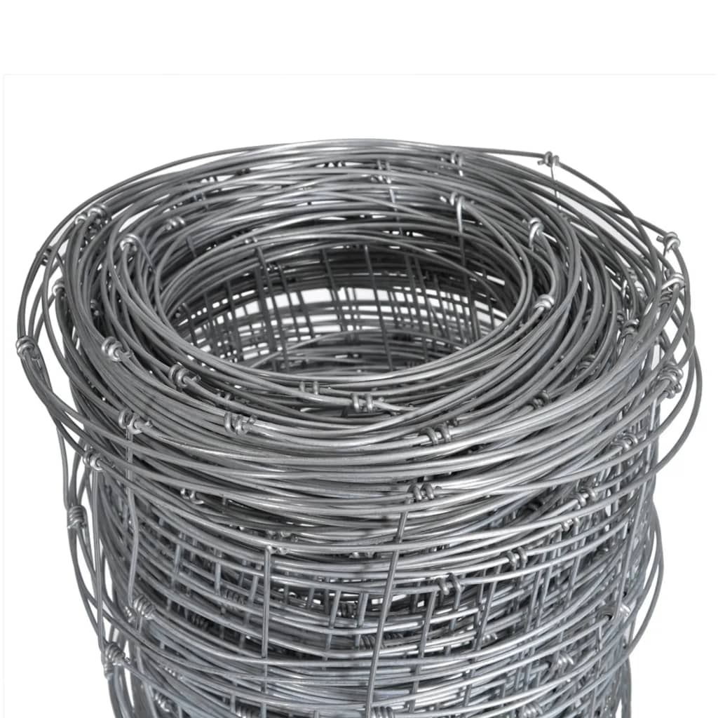 havehegn 50x1,2 m galvaniseret stål sølvfarvet