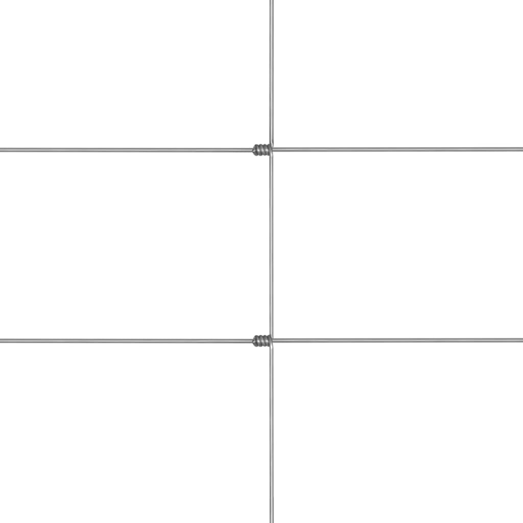 havehegn 50x1,2 m galvaniseret stål sølvfarvet