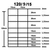 havehegn 50x1,2 m galvaniseret stål sølvfarvet