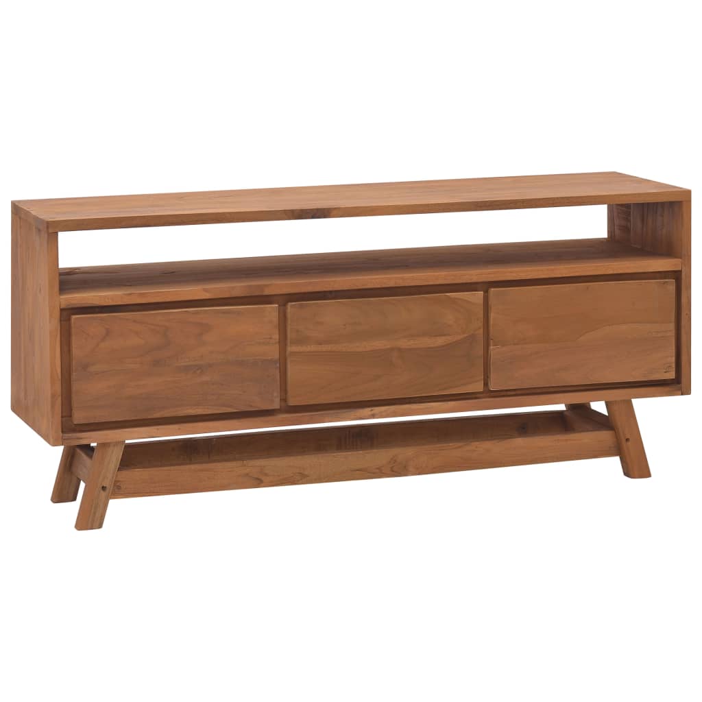 tv-skab 110x30x50 cm massivt teaktræ