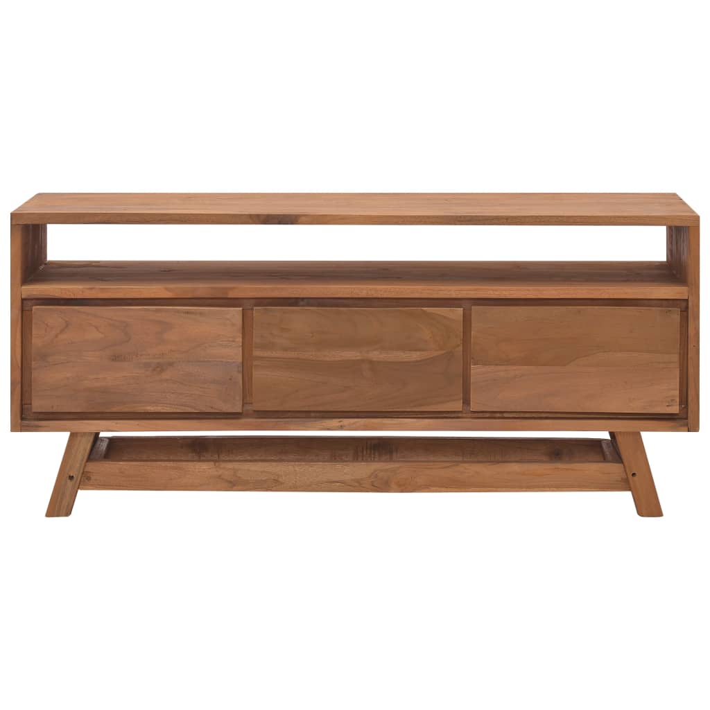 tv-skab 110x30x50 cm massivt teaktræ
