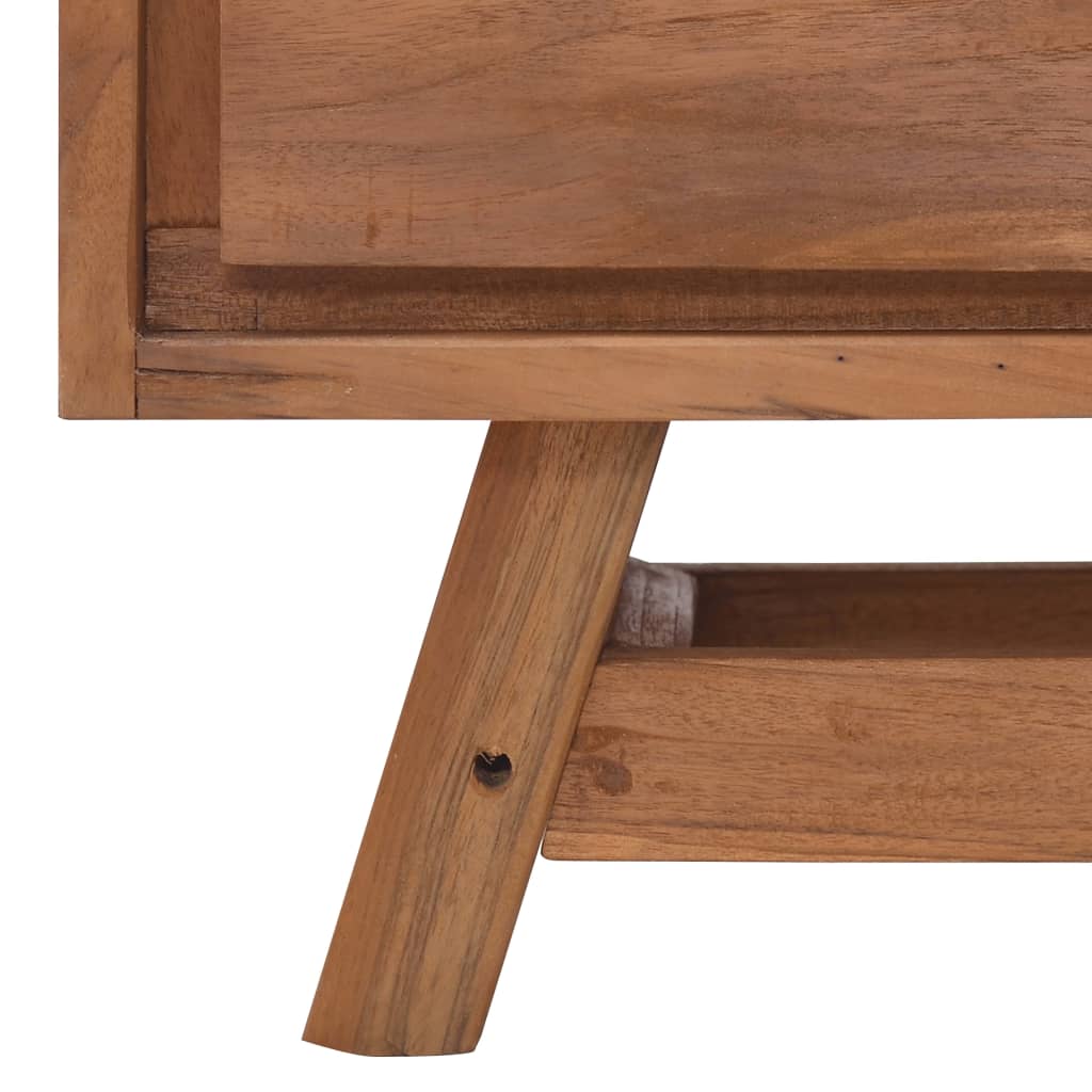 tv-skab 110x30x50 cm massivt teaktræ