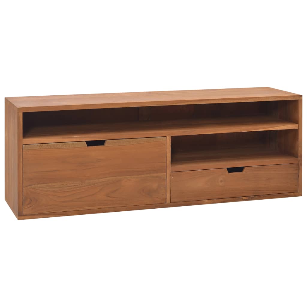 tv-skab 110x30x40 cm massivt teaktræ