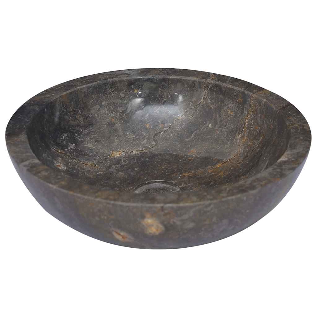 håndvask Ø40x12 cm marmor grå