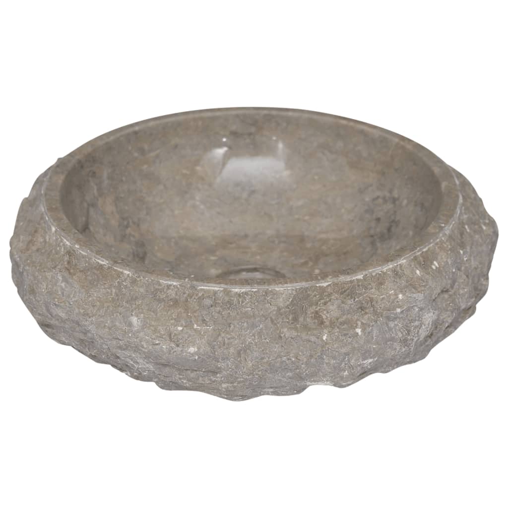 håndvask Ø40x12 cm marmor grå