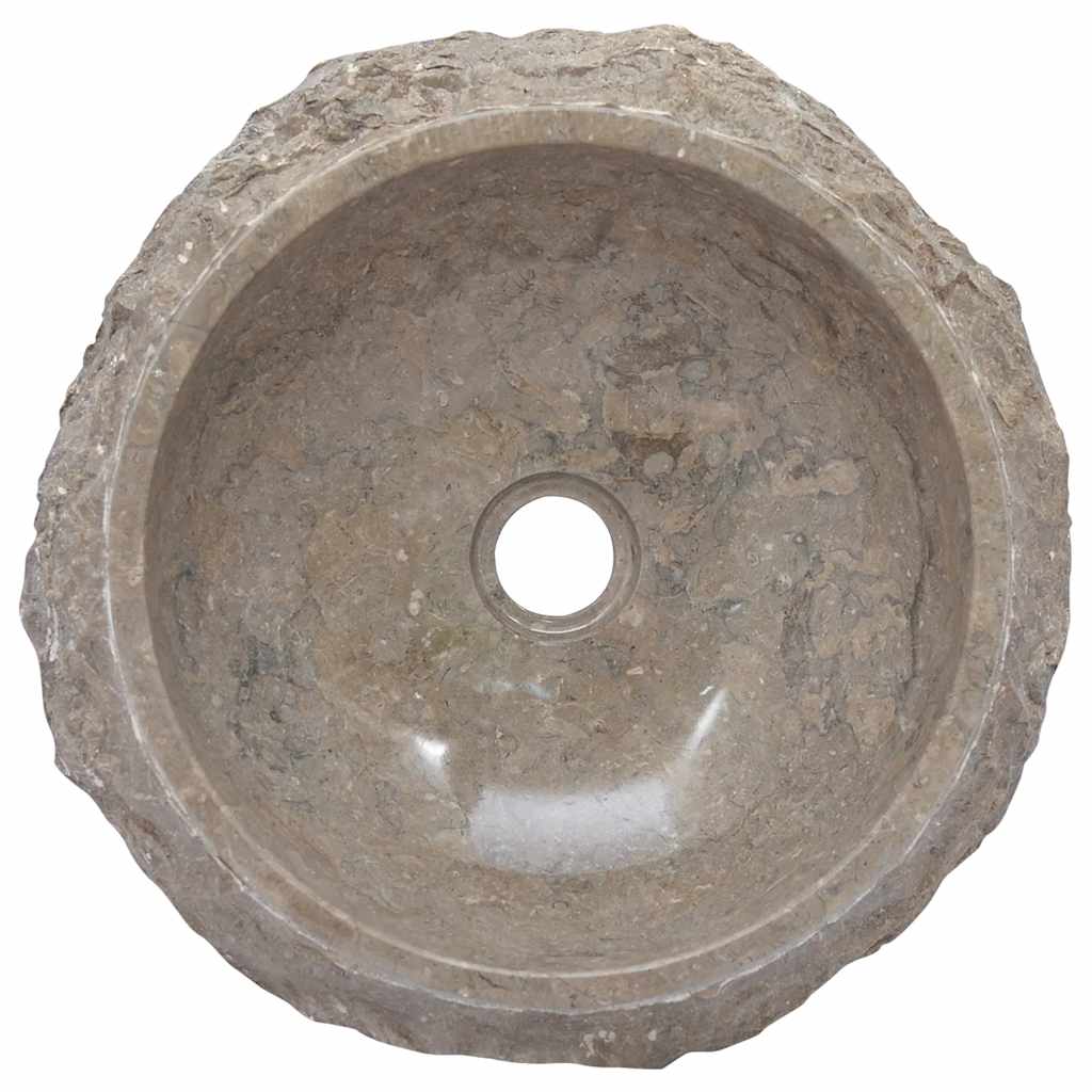 håndvask Ø40x12 cm marmor grå