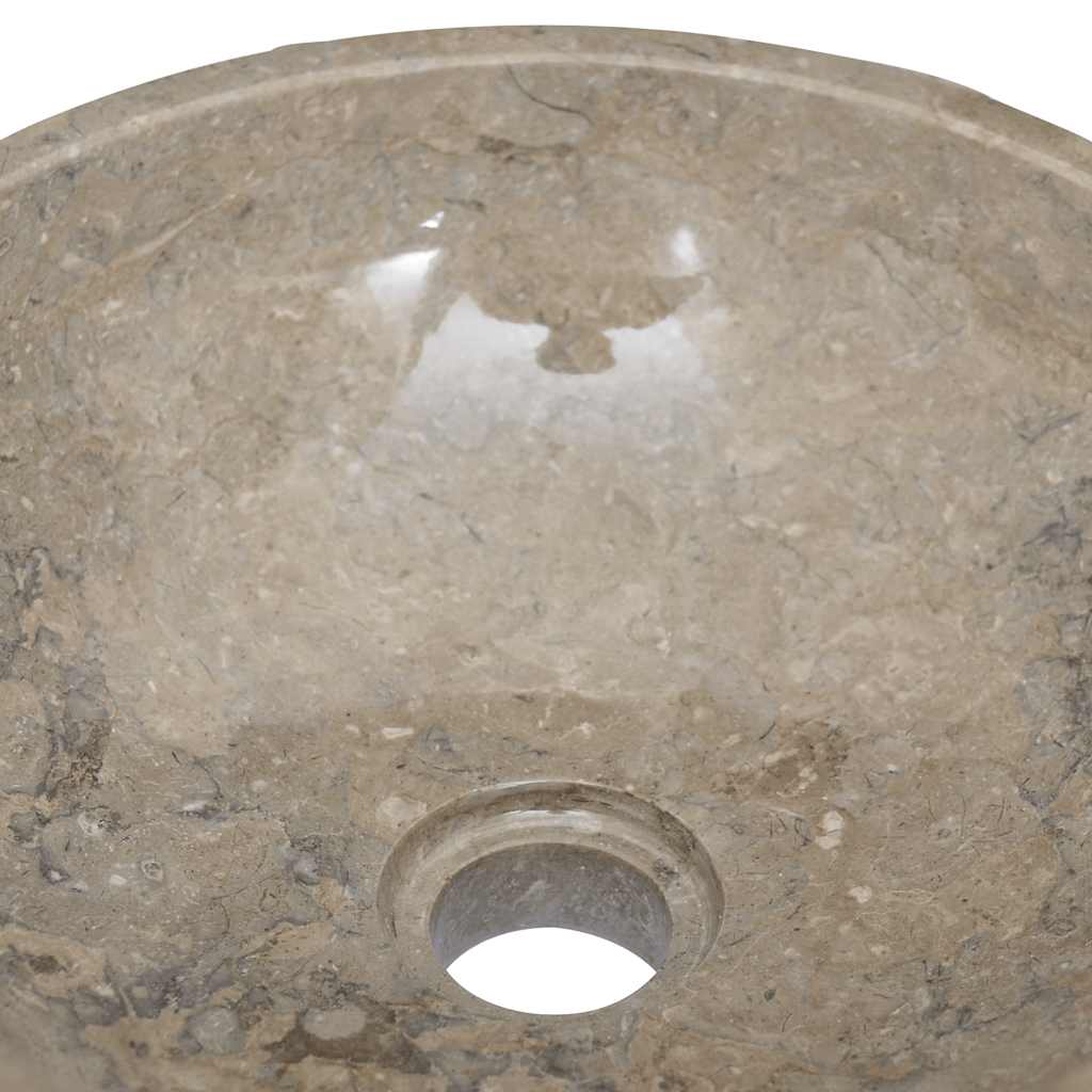 håndvask Ø40x12 cm marmor grå