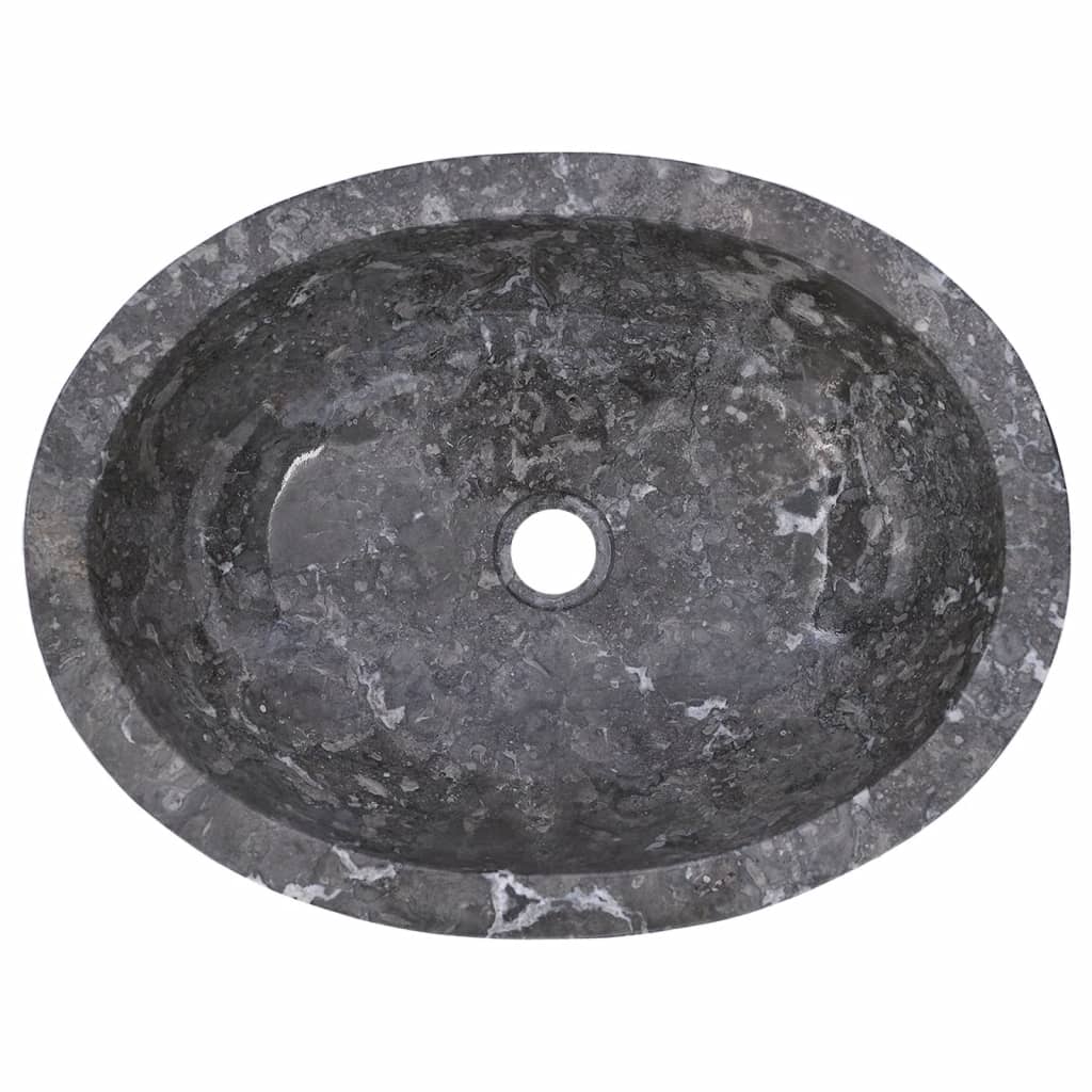 håndvask 53x40x15 cm marmor grå