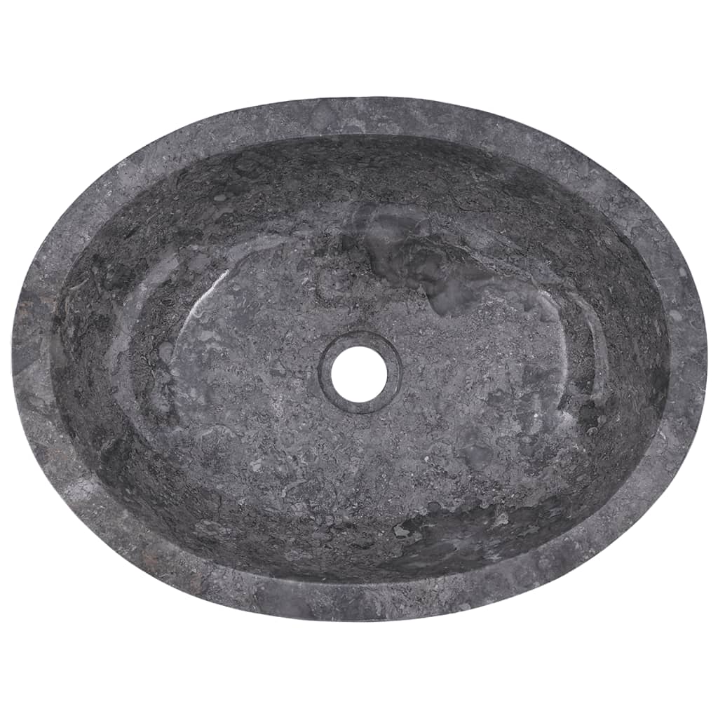 håndvask 53x40x15 cm marmor grå