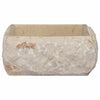 håndvask 30x30x13 cm marmor cremefarvet