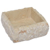 håndvask 30x30x13 cm marmor cremefarvet
