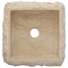 håndvask 30x30x13 cm marmor cremefarvet