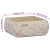 håndvask 30x30x13 cm marmor cremefarvet