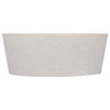 håndvask Ø40x15 cm marmor cremefarvet