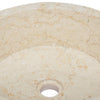 håndvask Ø40x15 cm marmor cremefarvet