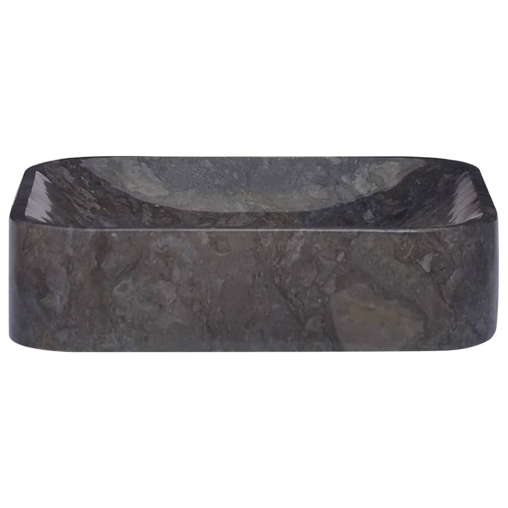 håndvask 40x40x10 cm marmor sort