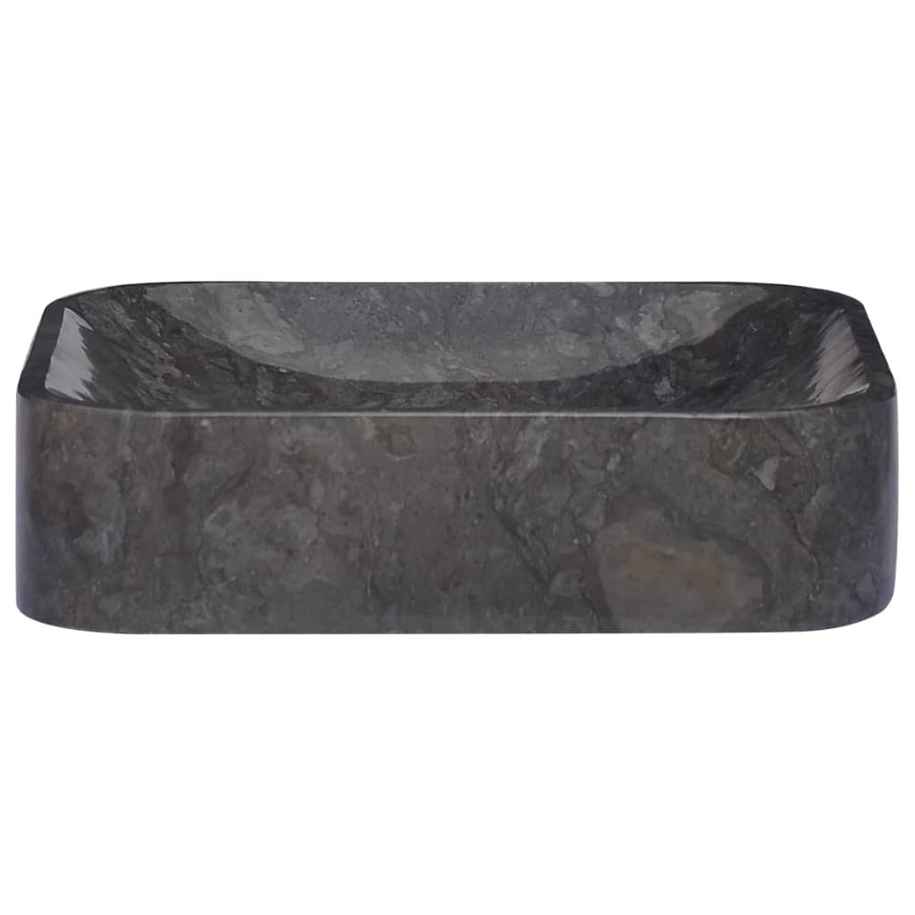 håndvask 40x40x10 cm marmor sort