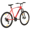 mountainbike 21 gear 29 tommer hjul 53 cm stel rød