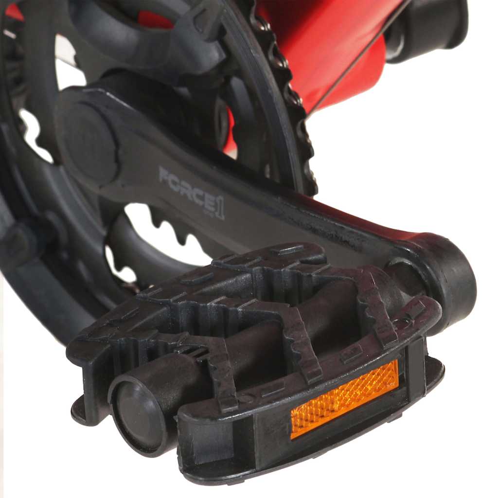 mountainbike 21 gear 29 tommer hjul 53 cm stel rød