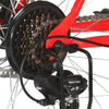 mountainbike 21 gear 29 tommer hjul 53 cm stel rød