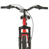 mountainbike 21 gear 27,5 tommer hjul 38 cm rød