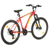 mountainbike 21 gear 27,5 tommer hjul 42 cm rød