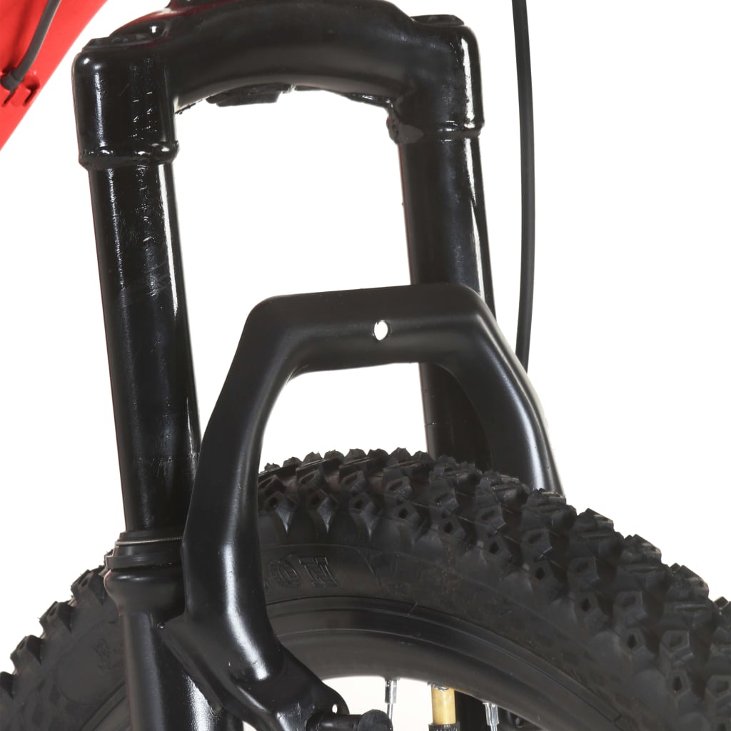 mountainbike 21 gear 27,5 tommer hjul 42 cm rød